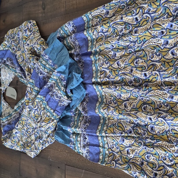 WESTERN/ GYPSY PAISLEY MAXI DRESS - Picture 10 of 12